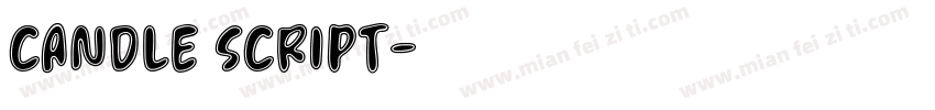 candle script字体转换